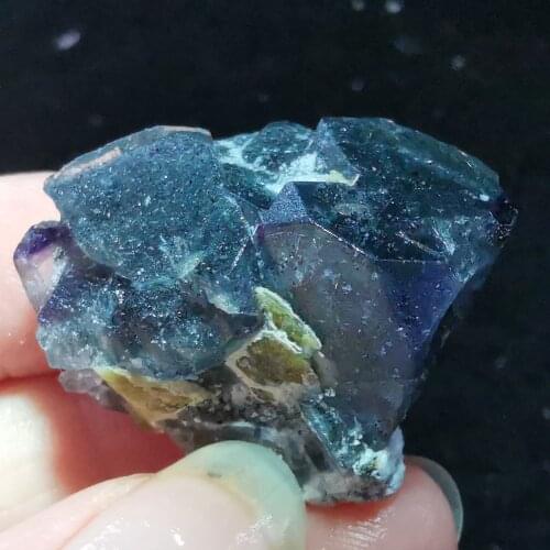 17.6gNatural gray wall Fluorite Crystal mineral stone home decoration ring vein healing geological teaching specimen decoration