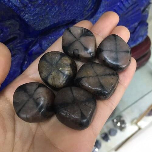 2pcs amazing natural grenatite tumbled stone reiki healing crystals rock as pocket lucky stone&collection&home decoration