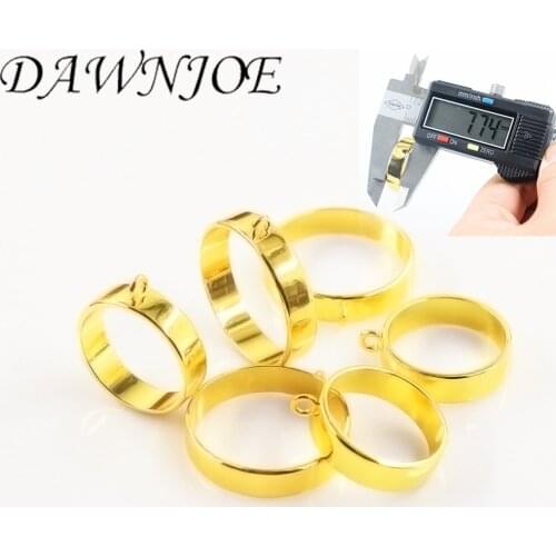 5pcs/lot Widen 25 30mm Gold UV Epoxy Resin Metal Frame Blank Pendant Base DIY Jewelry Making Necklace Pendant Jewelry Finding