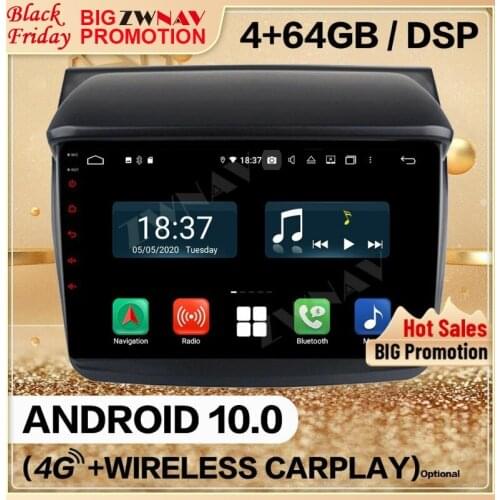 Carplay 4+128GB For Mitsubishi L200 Trion 2007-2010 2011 2012 2013 2014 2015 2016 2017 Android Audio Radio GPS Unit Auto Stereo
