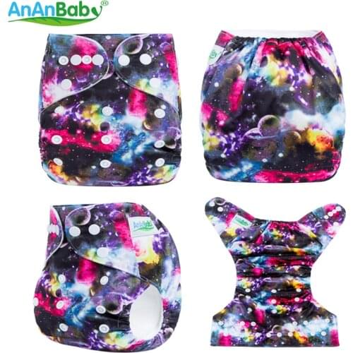 Baby Cloth Diapers Baby Reusable Pocket Diaper Cloth Nappy With Insert Suit For 3-15KG Baby Diaper with Insert