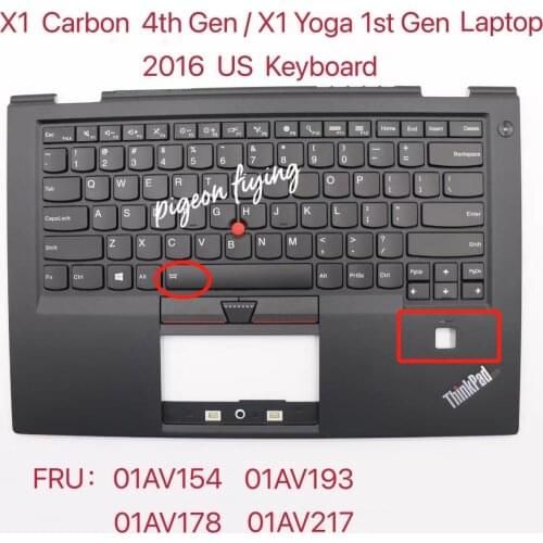 Thinkpad is suitable for X1 Carbon 4th Gen notebook computer keyboard. FRU 01AV203 01AV164 01AV231 01AV192 01AV154 01AV193