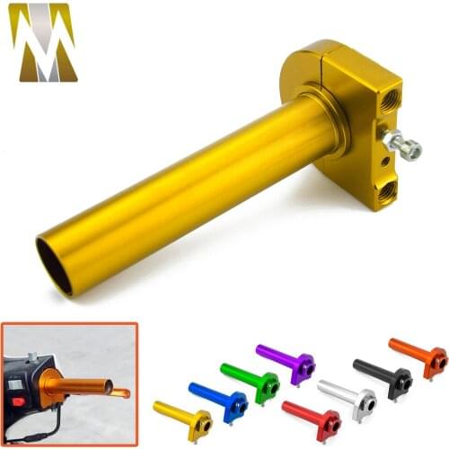 For Pit Dirt Bike Motorcycle Universal 22mm 7/8" Handlebar CNC Aluminum Quick Action Throttle Twist Grips 8 Colors To Choose