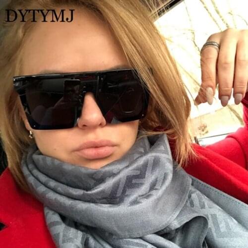 DYTYMJ Square Vintage Sunglasses Woman Oversized Eyeglasses Woman/Men Retro Sun Glasses Women Luxury Brand Lentes De Sol Mujer