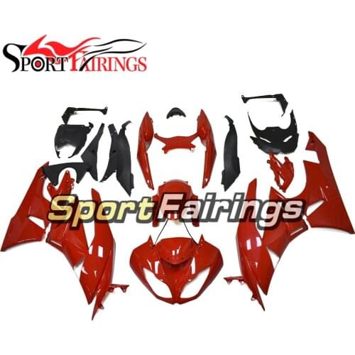 Gloss Red Motorcycle Fairings for ZX6R 636 2009 2010 2011 2012 Bodyworks Injection ABS Plastic Carenes Bodywork New Kit