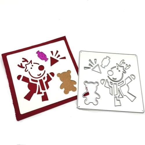 Julyarts Elk Bear Dies Scrapbooking Stencil For Card Making Decoration Embossing Craft Dies