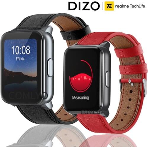 Leather straps For Realme DIZO Watch Strap Smart Watch wristband band bracelet replacement belt
