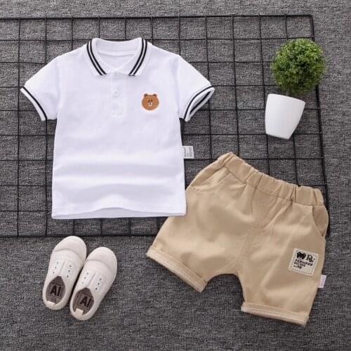 New Summer Kids Clothes Boys Costume Sets Short-Sleeve T-shirt & Shorts Sports Suit Children Clothing Boy Sets 1 2 3 4 Years Old