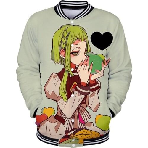 2020 new cosplay costume factory direct sales Toilet-Bound Hanako-kun digital printed baseball uniform men