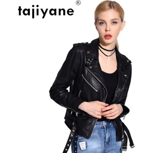 Clothes Leather Real for Women Ladies Woman Genuine Sheepskin Coats High Quality Female Tops Cuero Genuino TN2482