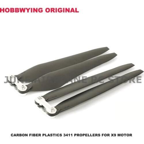 Original Hobbywing FOC folding Carbon Fiber Plastics 3411CW CCW Propellerfor Hobbywing X9 motor for Agricultural Drone