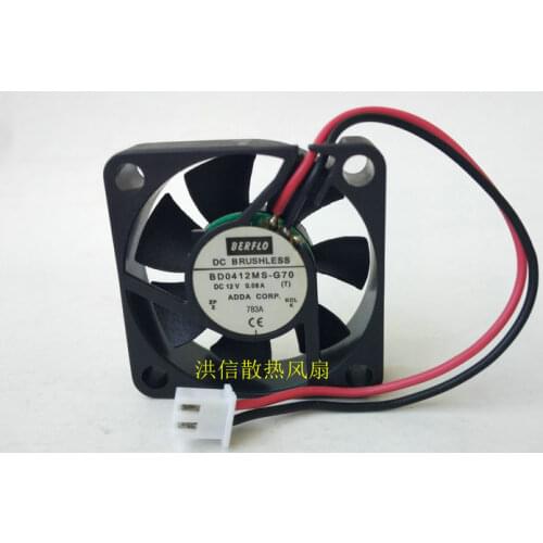 Original ADDA BD0412MS-G70 DC 12V 0.08A 2-lines 4010 4CM ultra-quiet cooling fan