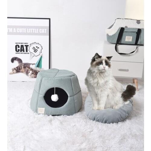 Cat Litter For Four Seasons Universal Winter Warm Pet Dog Litter Cat Supplies Cat Bed Cat House Enclosed Thickened Cat Litter