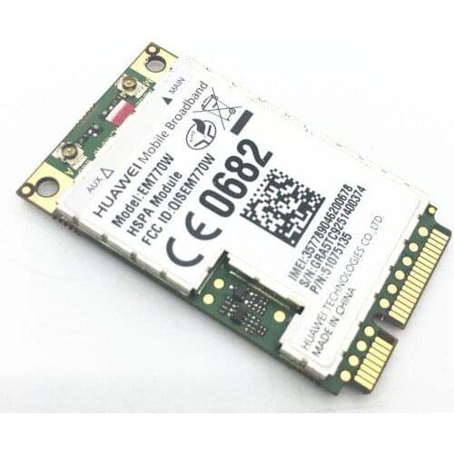 HuaWei Unlocked EM770W 3G 7.2Mbps WWAN WCDMA HSDPA Mini PCI-E Card Module