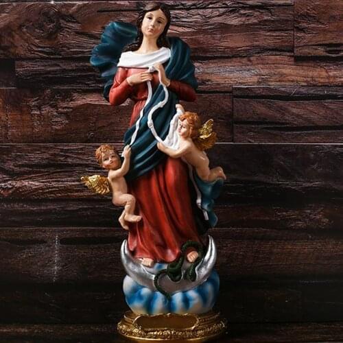 Rare Virgin Mary Figurine Christian Figure Religious Figure Sculpture Tabletop Display Church Decors Home Ornaments