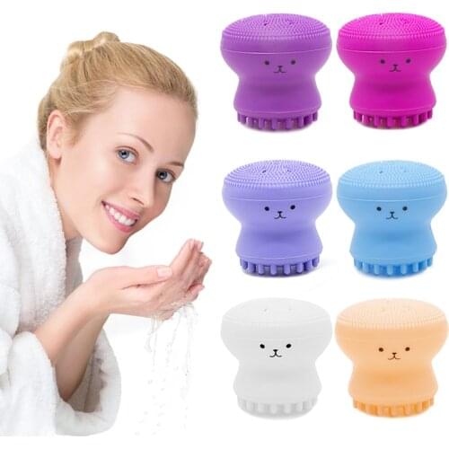 Silicone Facial Beauty Washing Pad Exfoliating Blackhead Face Cleansing Brush Tool Deep Cleaning Baby Women Face Brush TSLM1