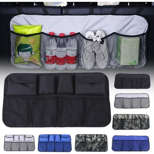 Car Backseat Trunk Organizer Bag Waterproof Storage Pouch Vehicle Mesh Pockets