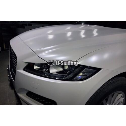 Premium Wrap Matte Chrome Satin Pearl White Vinyl Wrap Car Film For Car Decal Bubble Free Vehicle Wrapping Film