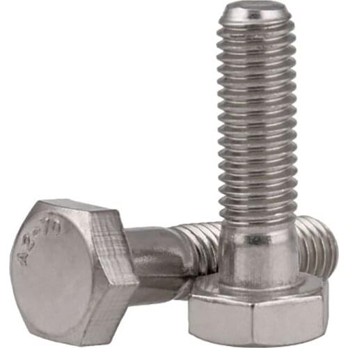 Hex Head Screws A2 Stainless Hexagon Bolts Screw Partial Thread M6 M8