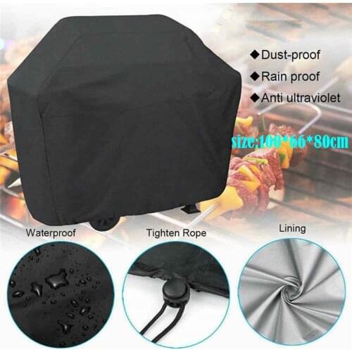 Waterproof Dustproof Barbecue Grill Cover Bag Outdoor Garden BBQ Grill Protective Cover Cooking Baking Stand Rack Protection Bag