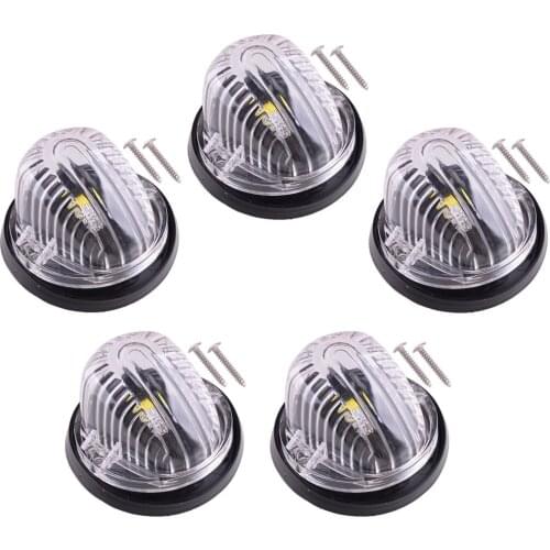 1Set Clear Cab Roof Top Marker Clearance Running Lights Fit For Chevrolet GMC C K Series 1973 1974 1975 1976 1977 1978-1986 1987