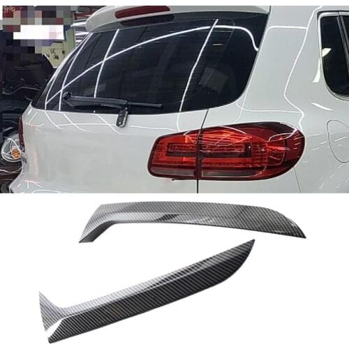 1 Pair Car Exterior Cover Trim Waterproof Decorative ABS Stylish Appearance Rear Window Side Cover for VW-Tiguan MK1 2007-2016
