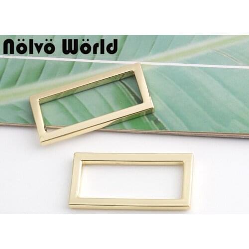 10-50pcs Light gold 38*15mm square buckles Bags square buckle metal Rectangular buckles
