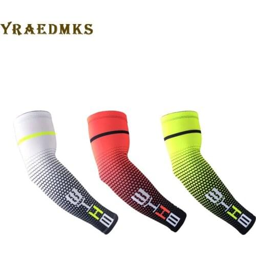 2019 2 Pcs/lot Arm Sleeves Cycling Fishing Sport Sun UV Protective cuff Basketball Arm Warmer manguitos ciclismo brazo hombre