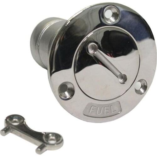 38mm 1.5" Boat Deck Fill Filler Cap Fuel Tank & Key Marine Grade 316 Stainless Steel