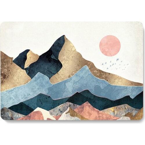 Abstract Sun Laptop Case for Apple Macbook 12'' A1534 Protective Shell Air 2018/2019/2020 Pro 13 15 Inch Notebook Back Cover