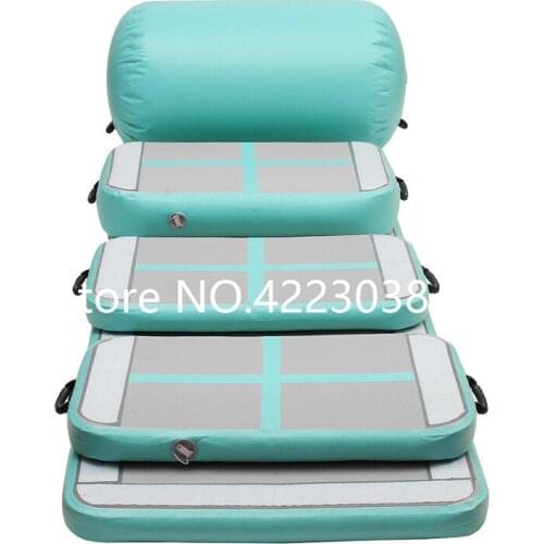 Free Shipping A Set (6 Pieces) Inflatable Air Track Gymnastic Air Mat Cheerleading Tumbling Mat Gym Mat For Children