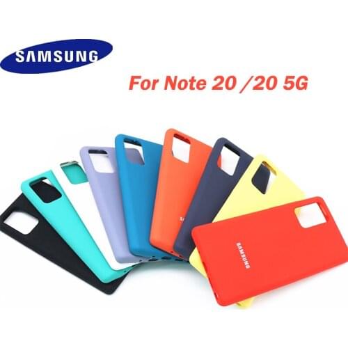 For Samsung Galaxy Note 20 case Note20 5G Case Liquid Silicone Rubber Skin Feel Soft Cover Camera Protect Shockproof Funda