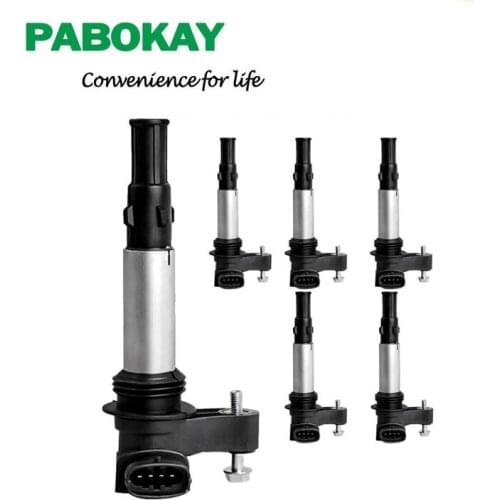 12566569 12583514 12613051 12613057 12629037 IC07126 6x Ignition Coil For Cadillac CTS STS Buick Rendezvous Acadia UF375 Encla