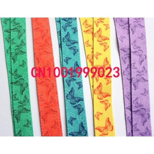Lots 100pcs Butterfly pattern Neck Strap Lanyard Keychain Phone Camera ID Card Key Badge Holder 5 colours choices #730