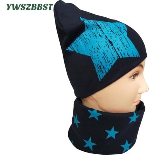 New Beanie Winter for Women Men Star Cap Scarf Set Autumn Female Beanie Caps Warmer Bonnet Ladies Casual Cap