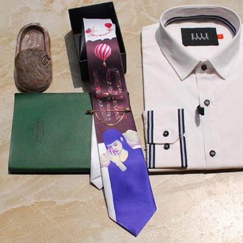 New Free Shipping casual Mens male man Fashion and quiet love series tie dress casual groom gift wedding party printed necktie