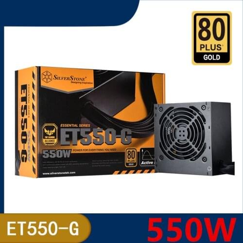 New Original PSU For SILVERSTONE ET550-G Non Modular 80plus Gold Silent Fan 550W Power Supply SST-ET550-G