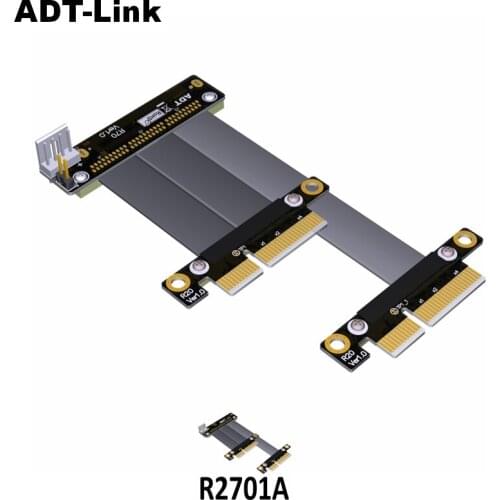NVMe Dual-Port SSD PCIe Extension cable For U.2 SFF-8639 PCIe3.0 2x2 NVMe Intel DC D4800x OCZ Z-Drive Toshiba ZD Sumsung PM1725b