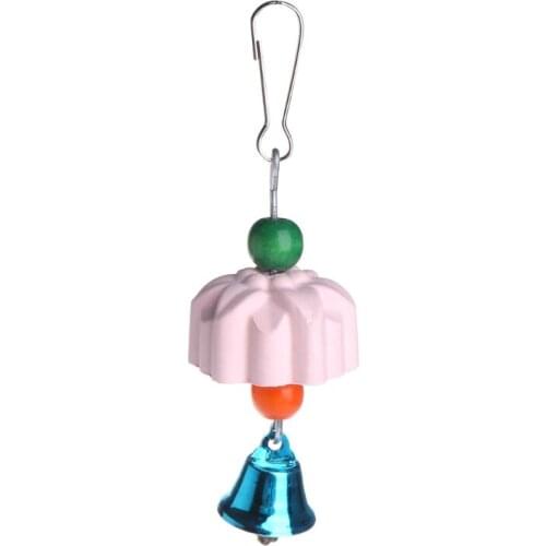 Parrot Teeth Grinding Toys Bird Squirrel Calcium Stone Chewing Bell Flower Shape