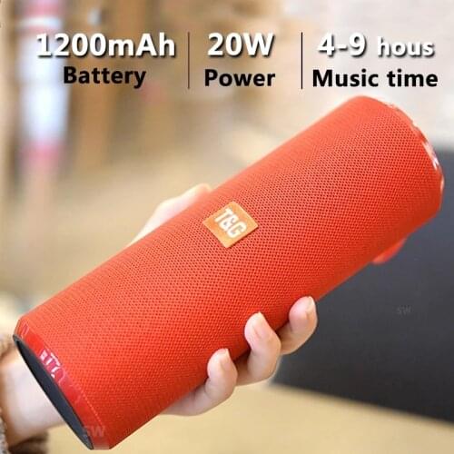 Portable Bluetooth Speaker Sound Column Outdoor Wireless Soundbar 3D Super Bass Music Center Subwoofer System with Radio