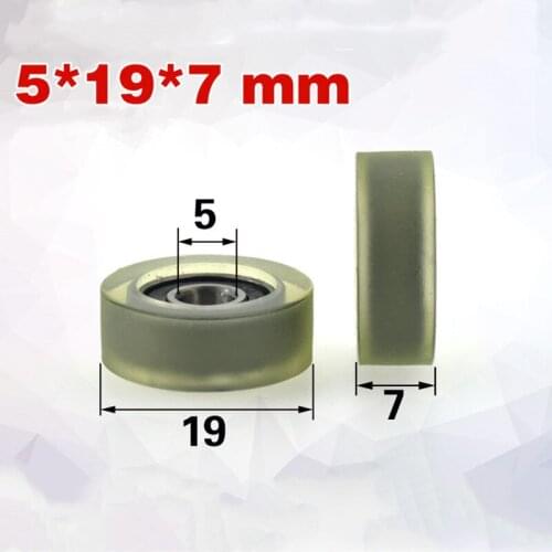 [PU0519-7]Free shipping 10PCS soft low noise money counting machine TPU PU sliding roller wheel glass roller