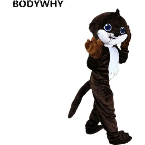 Advertising Cute Newly Beaver Mascot Costume Brown Dog Fursuit Animal Cosplay Animal Dress Parade Adults