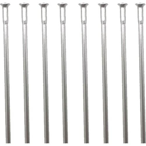 20 Pcs/Lot Pillar PSR14 Sliver Color Bike Spokes Diameter 2.2mm-2.0mm Straight Pull Bicycle Spokes T302 Stainless Steel Spokes