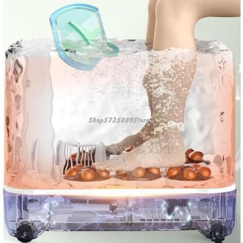 Foot bath, foot bath, electric massage, automatic heating, constant temperature, foot washing, high-deep barrel, calf health