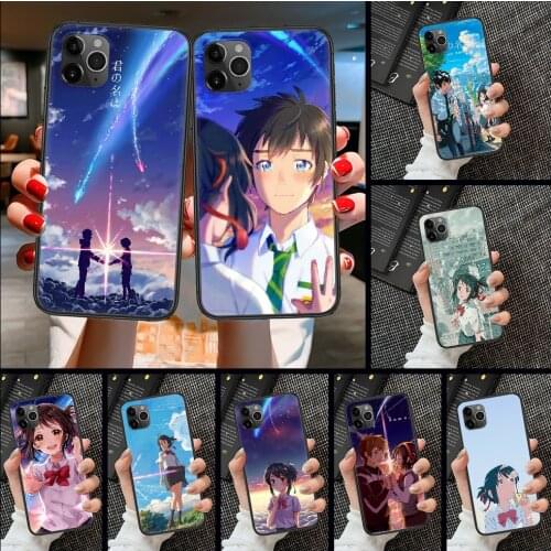 Your name Phone Case Cover Hull For iphone 5 5s se 2 6 6s 7 8 12 mini plus X XS XR 11 PRO MAX black luxury Etui trend prime 3D