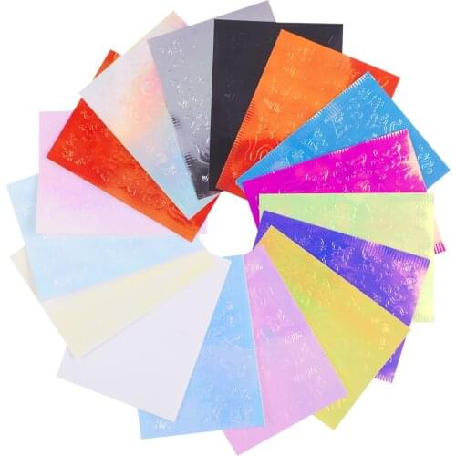 Animal Holo Nails Sticker Art Strip Tape Foil Cloud Flame DIY Transfer Self-adhesive Slide Nail Polish Stickers