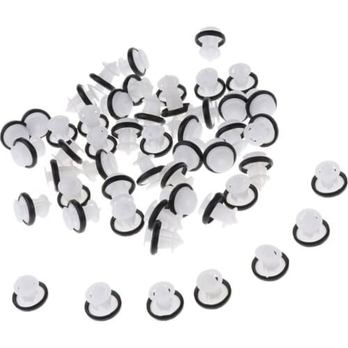 50Pcs Car Door Panel Bumper Push Pin Rivet Retainer Trim Clips Fastener