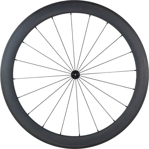700c 60mm clincher road race bike carbon front wheel 23mm wide basalt brake track 60C aero spoke alloy nipple UD 3K 12K 3K Twill