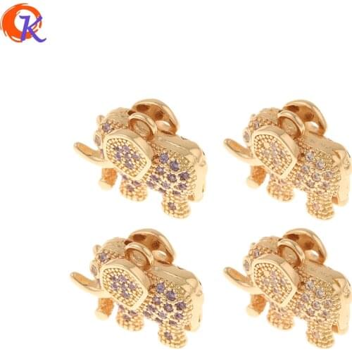 Cordial Design 30Pcs 13*17MM Jewelry Accessories/DIY CZ Charms/Stereoscopic Elephant Shape/Pendant/Hand Made/Earring Findings