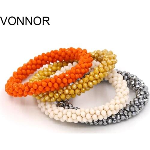 Bracelets for Women Multilayer Crystal Beads Strand Bracelet Boho Bracelet Jewelry Female Gift